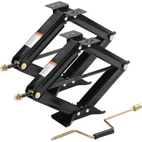 RV Scissor Jack Stabilizer 6500lb Heavy Duty 24" RV Trailer Stabilizer Leveling Scissor Jack for RV Trailer Camper with Crank Handle - 1Pack in Kuwait