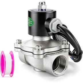 Baomain Electric Solenoid Valve 1 inch AC 220V Water Air NC Valve Steel Stainless 304 Energy-saving - 2W-250-25BJ in Saudi Arabia