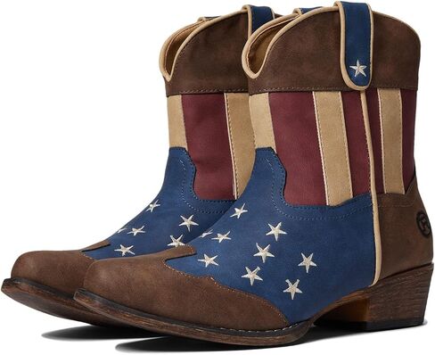 حذاء برقبة حريمي مطبوع عليه American Patriot Western من Roper in Kuwait