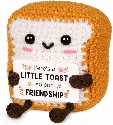 I Love You Gifts for Him Her, To My Love Handmade Crochet Toast Present, Cute Anniversary Birthday Gifts for Boyfriend Girlfriend Husband, Thinking of You Gift for Long Distance Relationship in Saudi Arabia