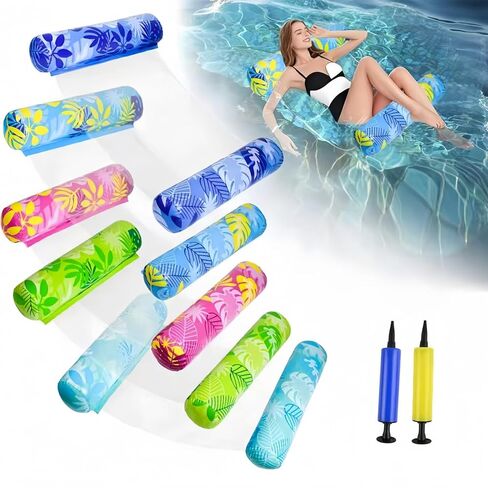 Inflatable Pool Floats Adult，5 Pack Multi-Purpose Pool Float Water Hammock，Pool Float Chair-Swimming Pool Raft，Pool Hammock Floaties for Adults Beach Vacation Essentials in Saudi Arabia