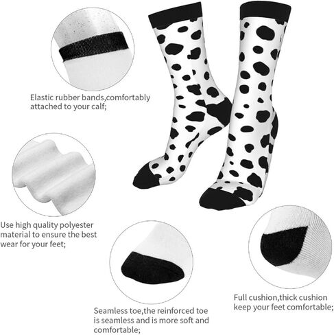 Funny Crew Dress Socks For Men Women in Saudi Arabia