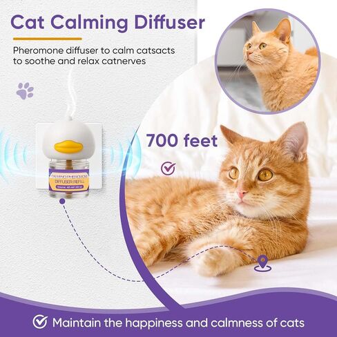 تشمل مجموعة Diffuser Diffuser Kit 6-in-1 ، موزع القطط في الإجهاد والإغاثة من القلق ، مكونين إضافيين + 4 عبوات (48 مل لكل منهما) ، إمدادات مدتها 120 يومًا ، راحة خالية من المخدرات للقطط والقطط-الأرجواني in Saudi Arabia