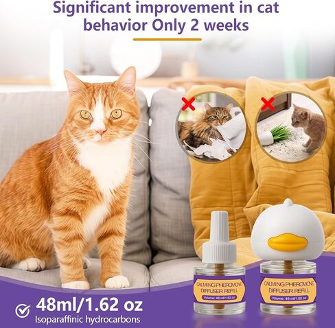 تشمل مجموعة Diffuser Diffuser Kit 6-in-1 ، موزع القطط في الإجهاد والإغاثة من القلق ، مكونين إضافيين + 4 عبوات (48 مل لكل منهما) ، إمدادات مدتها 120 يومًا ، راحة خالية من المخدرات للقطط والقطط-الأرجواني in Saudi Arabia