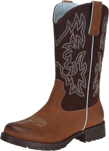 SheSole Women's Cowboy Cowgirl Boots Mid Calf Western Country Riding Work Boots in Saudi Arabia