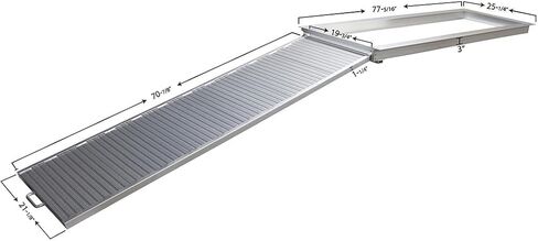 منحدر القارب العائم من الألومنيوم عالي التحمل 3005.3849 من Extreme Max - 70 بوصة × 21 بوصة، 600 رطل. سعة in Saudi Arabia