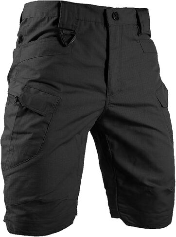 HYCOPROT Men's Tactical Cargo Shorts Waterproof Lightweight Work Short Quick Dry Military Multi Pockets Ripstop for Hiking in Kuwait
