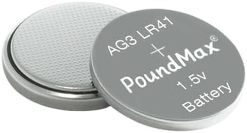 PoundMax AG3 LR41 Batteries 1.5v Alkaline Button Cell Battery - 10 Count in Saudi Arabia
