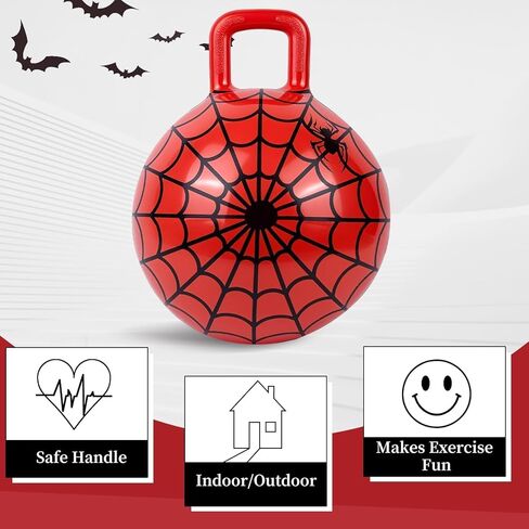 Spider Hopper Ball, 15-Inch Bouncy Balls for Kids, Games & Parties, Inflatable Jumping Toys for Boy Toys & Girls Toys in Saudi Arabia