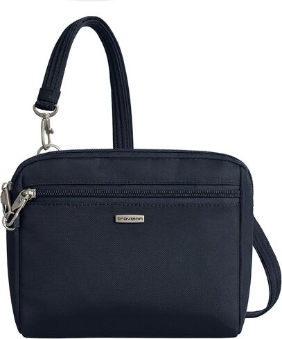 Travelon Women's Classic Convertible Crossbody & Waist Pack, Black, 8 x 7 x 2 in Kuwait