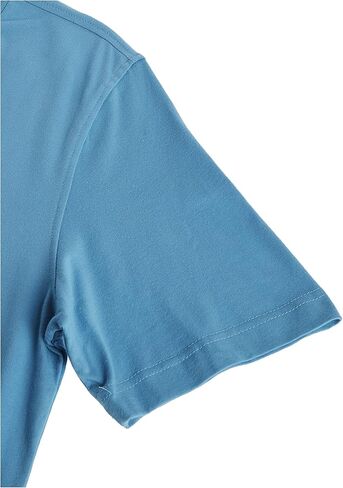 adidas Originals Men's Adicolor Classics Trefoil Tee, Sky Rush/White, X-Small in Saudi Arabia