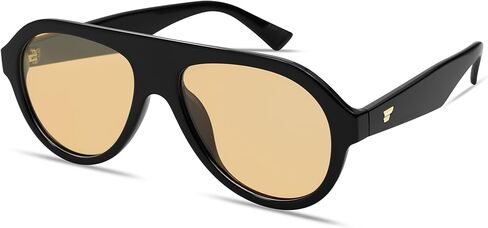 VANLINKER Retro Aviator Polarized Sunglasses for Men Women Trendy 70s Vintage Plastic Frame Sun Glasses VL9750 in Saudi Arabia