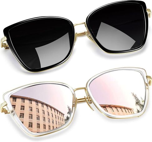Joopin Oversized Cateye Sunglasses for Women, Fashion Metal Frame Cat Eye Womens Sunglasses in Saudi Arabia