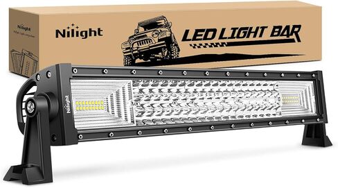 Nilight - 18018C-A LED Light Bar 42Inch 648W Triple Row Flood Spot Combo Led Bar 43000LM Driving Lights Super Bright Led Off Road Lights for Trucks Jeep UTV ATV Boat,2 Years Warranty in Saudi Arabia