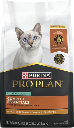 Purina Pro Plan Kitten Dry Food Complete Essentials Chicken and Rice Formula - 3.5 lb. Bag in Saudi Arabia