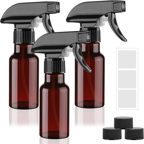 Fine Mist Spray Bottle 5Pcs 3.4oz/100ml Blue Travel Bottles With 5 Contain Caps Leak Proof for Makeup Cosmetic Containers (BLUE) in Kuwait