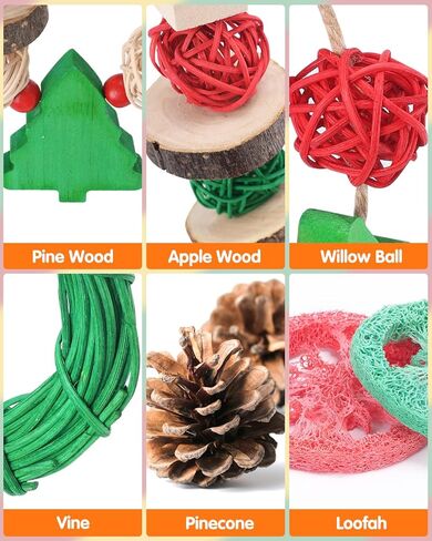 Xylolfsty 3PCS Chinchilla Toys Guinea Pig Bunny Rabbit Chew Toys Teeth Care Grinding Accessories for Small Animals Dwarf Pet Rat Cage Hanging Halloween-Themed in Saudi Arabia