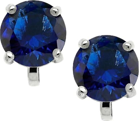 Mariell Gold Cubic Zirconia Crystal Wedding Clip On Stud Earring for Women, 2 Carat CZ, Birthday Gift in Kuwait
