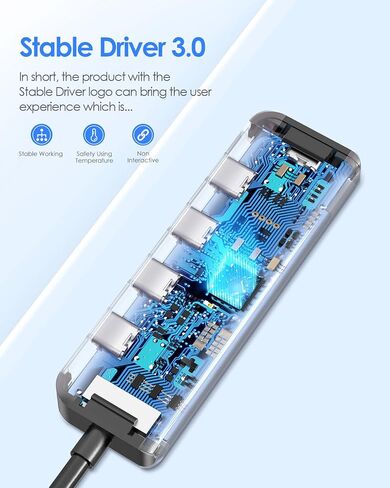 كابل LENTION بطول 2 قدم USB C Hub مع 4 منافذ USB C (USB 3.2 Gen 2، 10 جيجابت في الثانية، سرعة Thunderbolt)، شحن PD 100 وات، متوافق مع MacBook Pro 2023-2016، Mac Air/Surface الجديد، المزيد (CE31s، رمادي فضائي) in Kuwait