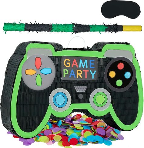PCFING 20 بوصة كرة القدم piñata مع 30 بوصة piñata عصا عصا العصا عصبت لويت فتاة الأطفال ديكورات حفلة عيد ميلاد ، والاحتفال بالذكرى ، فييستا in Kuwait