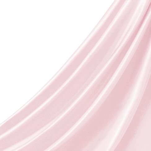 Q&J Fabric Co. Black Satin Fabric by The Yard Soft Charmeuse Cloth Silky Fabric Polyester Fabric 55'' for DIY Sewing Crafts Wedding Dresses & Party Decor | Smooth, Shiny & Wrinkle-Resistant (1 Yard) in Saudi Arabia