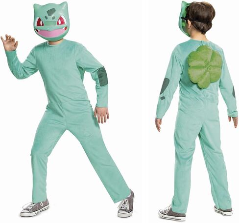 Pokemon Costume Bulbasaur for Kids, Children's Classic Character Outfit in Saudi Arabia