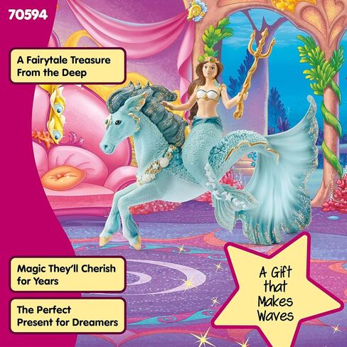 Schleich bayala, Mermaid and Unicorn Toys for Girls and Boys, Mermaid Eyela Figure with Underwater Unicorn Toy, Ages 5+ in Saudi Arabia