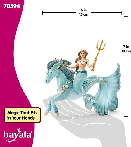 Schleich bayala, Mermaid and Unicorn Toys for Girls and Boys, Mermaid Eyela Figure with Underwater Unicorn Toy, Ages 5+ in Saudi Arabia
