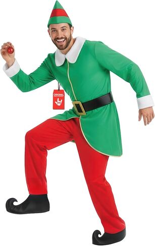 fun shack Adult Elf Costume Men, Mens Elf Costume Adult, Elf Costume Adult Men, Mens Elf Costume Christmas, Elf Costume Men in Saudi Arabia