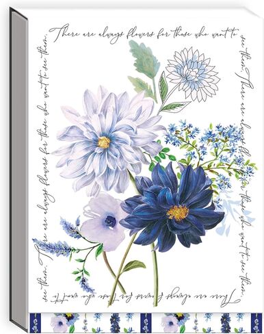 Punch Studio Notable Florals Blue Dahlia، مفكرة جيب صغيرة، 75 صفحة (50424) in Saudi Arabia