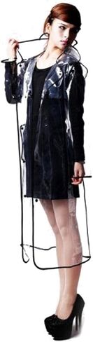 USonline911 City Block Bearcat Transparent with Colorful Edge Fashion Raincoat in Saudi Arabia