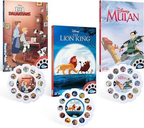 Moonlite Storytime Storybook Reels, 3 Story Set, The Lion King, 101 Dalmatians, Mulan, Digital Stories for Projector, Toddler Early Learning Gifts for Kids Ages 1 Year and Up in Saudi Arabia