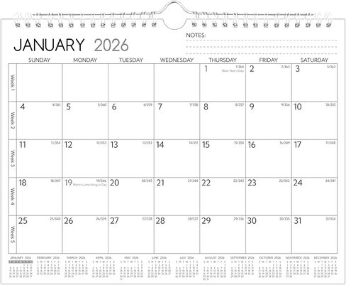 تقويم الحائط 2026-2027-تقويم عامين 2026-2027 ، 8.5 × 11 بوصة ، يناير 2026-ديسمبر 2027 ، 2026 التقويم 24 شهرًا ، التقويم الشهري الصغير 2026 العمودي ، الحكم ، الورق الكثيف ، العطلات ، إلى do ＆ الملاحظات in Kuwait
