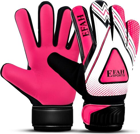 EFAH SPORTS قفازات حارس المرمى لكرة القدم للأطفال الأولاد الأطفال قفازات كرة القدم مع قبضة قوية النخيل in Kuwait