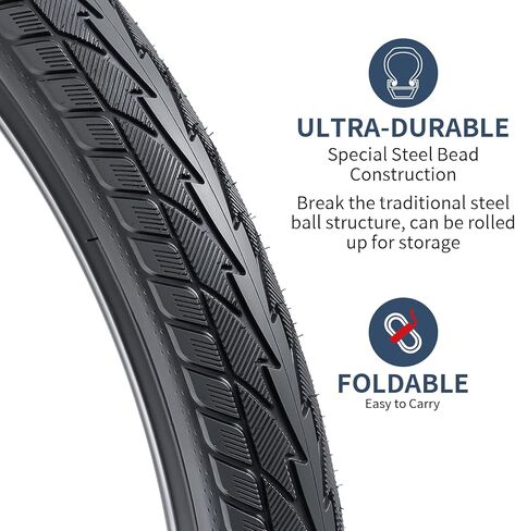YUNSCM 20" Bike Tires 20x1.75/47-406 60TPI and 20" Bike Tubes Schrader Valve Compatible with 20 x 1.50 20 x 1.75 20 x 1.90 20 x 1.95 Bike Bicycle Tires and Tubes (Y-1151) in Saudi Arabia