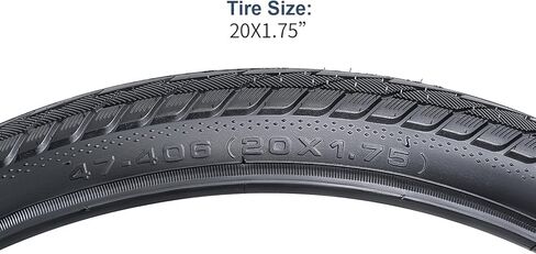 YUNSCM 20" Bike Tires 20x1.75/47-406 60TPI and 20" Bike Tubes Schrader Valve Compatible with 20 x 1.50 20 x 1.75 20 x 1.90 20 x 1.95 Bike Bicycle Tires and Tubes (Y-1151) in Saudi Arabia
