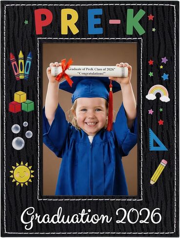 SICOHOME Kindergarten Graduation Picture Frame 2024 Prek Kindergarten Preschool Graduation Picture Frame Congratulation Graduation Picture Frame Graduation Gifts for Kids Son in Kuwait