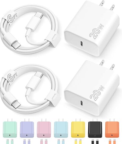 شاحن iPhone 15 [معتمد من MFi] شاحن USB C سريع 2 حزمة شاحن iPad Pro 6FT متوافق مع هواتف iPhone 15/iPhone 15 iPro/iPhone 15 Pro Max، iPad Pro، iPad Mini/Samsung/Android in Kuwait