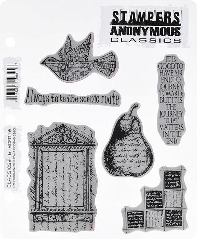 Stampers Anonymous No.17 Rubber Stamp Set, 7 by 8.5-Inch, Classics in Saudi Arabia