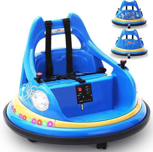 12V Kids Electric المصد سيارة للأطفال الصغار-لعبة Kiddokidz Ride-On مع Parent Remote ، 360 ° تدور ، أضواء وأصوات ، ملصقات DIY 2 PCS ، 2 سرعتين ، وردي in Saudi Arabia