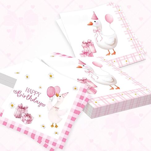 40 PCS Silly Goose Napkins Napkins for Goose Baby Shower One Silly Goose Party Decorations for Party Baby Shower Birthday Party Supplies in Saudi Arabia