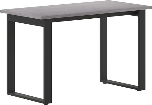 Flash Furniture Redmond Conference Table with U-Frame Base, Commercial Water and Scratch Resistant Laminate Finish, PVC Edge, Heavy Duty Steel Frame, 48x24, Walnut in Saudi Arabia