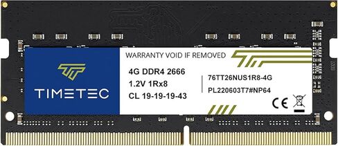 Timetec 32GB KIT(2x16GB) DDR4 2666MHz (DDR4-2666) PC4-21300 (PC4-2666V) Non-ECC Unbuffered 1.2V CL19 2Rx8 Dual Rank 260 Pin SODIMM كمبيوتر محمول كمبيوتر محمول PC ذاكرة الوصول العشوائي وحدة ترقية in Kuwait