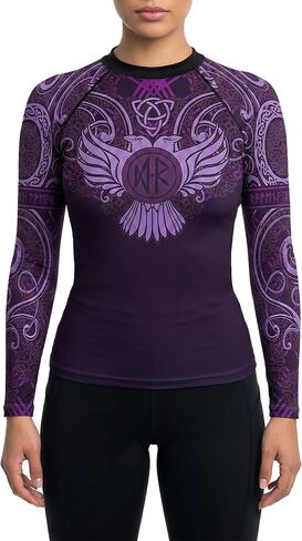 Raven Fightwear Women's Nordic IBJJF Approved Rash Guard Black in Saudi Arabia