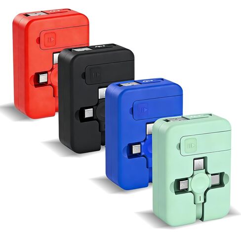 6 Pcs 3 in 1 Retractable Multi Fast Charging Cable Bulk with Phone Stand in Kuwait