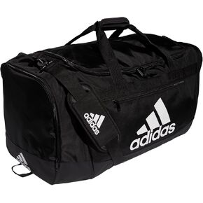 adidas Unisex Adult Defender 4 Small Duffel Bag, BOS Mini Monogram Wonder Beige/Black, One Size in Kuwait