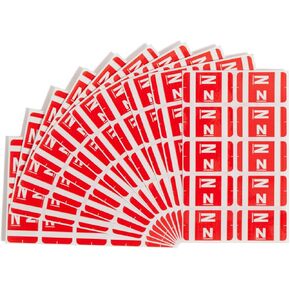 Smead AlphaZ ACCS Color-Coded Alphabetic Label, N, Red, 100 Labels per Pack (67184) in Saudi Arabia