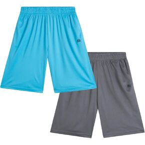 RBX Boys' Active Shorts - Athletic Performance Basketball Shorts (2 Pack) in Kuwait
