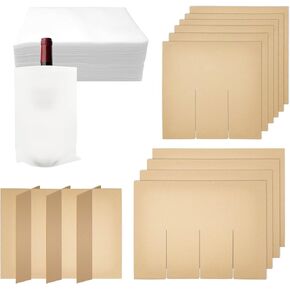 4 Sets Glass Divider Kits for Moving, Dish Packing Kitchen Moving Boxes Kit, Cardboard Dividers for Packing Shipping with Foam Pouches Fits, Box Not Included in Kuwait