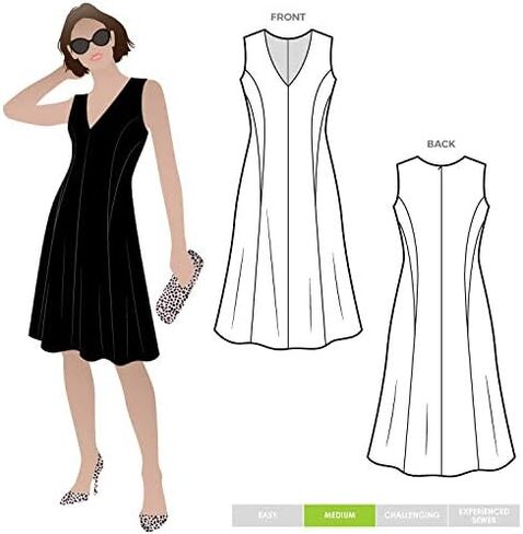 Style Arc Sewing Pattern - Carnegie Woven Dress (Sizes 04-16) in Saudi Arabia
